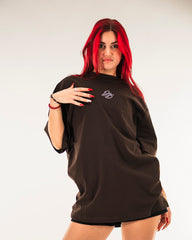 DB Signature T-Shirt Rhinestone Brown (Tall Fit)