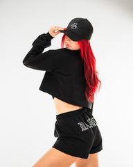 DB Signature Cap Rhinestone Black