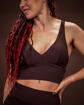 Iguana Bralette Espresso Brown Rib