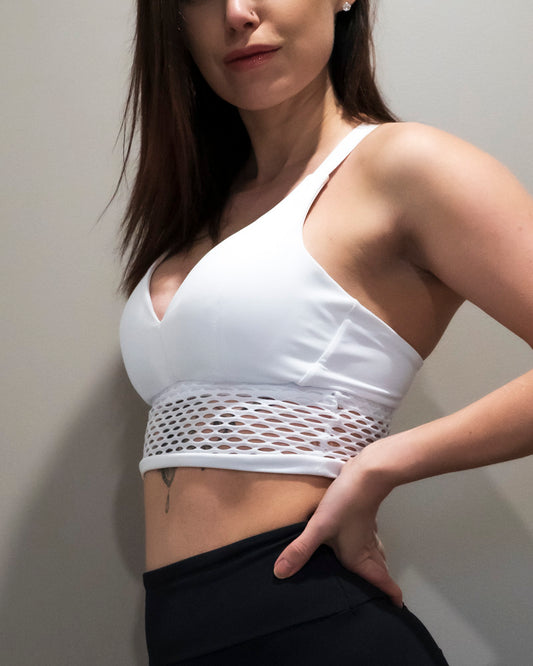 Iguana Bralette White (Recycled)
