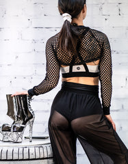 Dreamb Tiger Mesh Pants Black