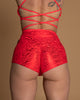 Booty Seamless Neon Red Lazer XS ja S (Last Chance)