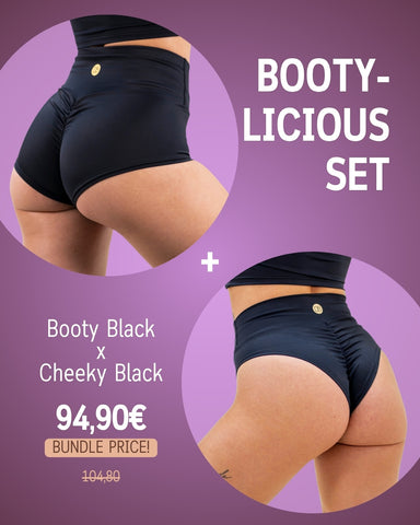 Bootylicious Set  – Booty Black ♡ Cheeky Black