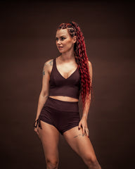 Iguana Bralette Espresso Brown Rib