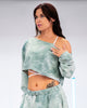 PRE-SALE! DB Cropped Sweatshirt Tie-Dye Dusty Green