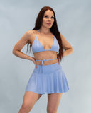 Feline Heels Skirt Jasmine Pastel Blue (Recycled)