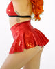 Feline Twerk Skirt Wetlook Red