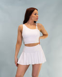 Zebra One Shoulder Top Jasmine White (Recycled)