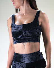 Gaia Bralette Black Velvet