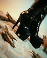 Cicada Platform Panties Black Velvet