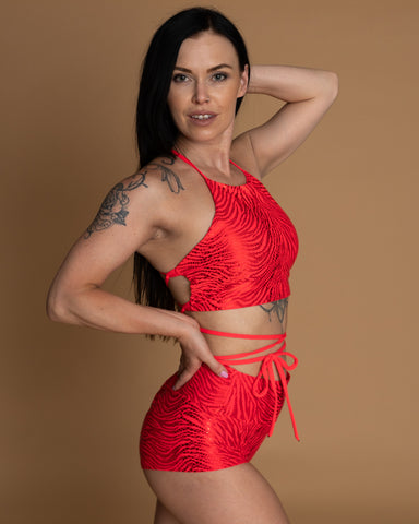 Booty Seamless Neon Red Lazer XS ja S (Last Chance)