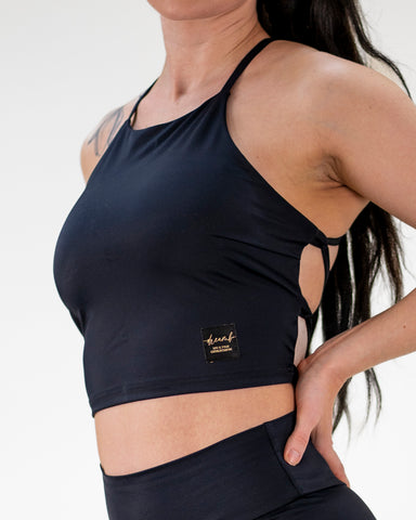 Lea Strap Top Black (Recycled)