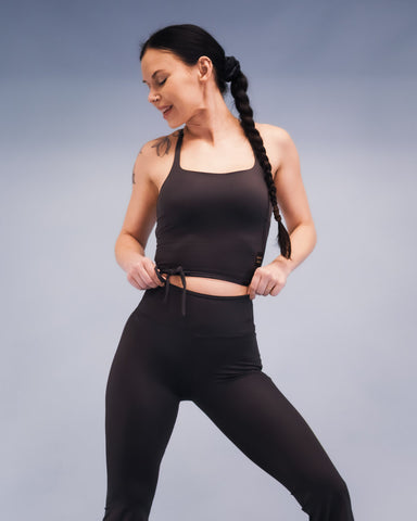 Lea Strap Top Dark Grey