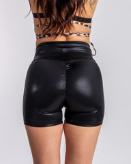 Lioness Midi Wetlook Black