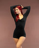 Lua Long Sleeve Bodysuit Black