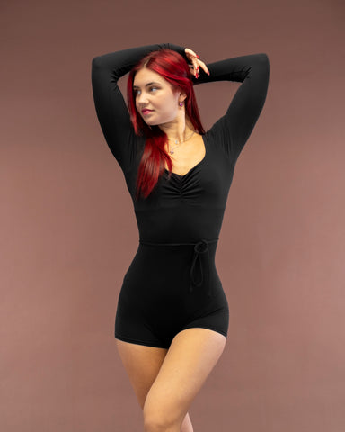 Lua Long Sleeve Bodysuit Black