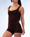 Lua Sleeveless Bodysuit Espresso Brown