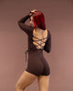 Lua Long Sleeve Bodysuit Espresso Brown