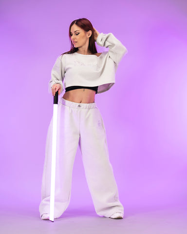 Luxe Premium Sweats Off White Silver