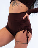 Savanna Shorts Espresso Brown Rib