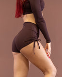 Savanna Shorts Espresso Brown Rib