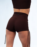Savanna Shorts Espresso Brown Rib