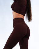 Sirena Flare Leggins Espresso Brown Rib
