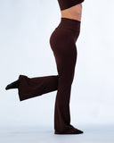 Sirena Flare Leggins Espresso Brown Rib