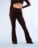 Sirena Flare Leggins Espresso Brown Rib