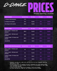 D-Dance Spring 2026 Season Cards