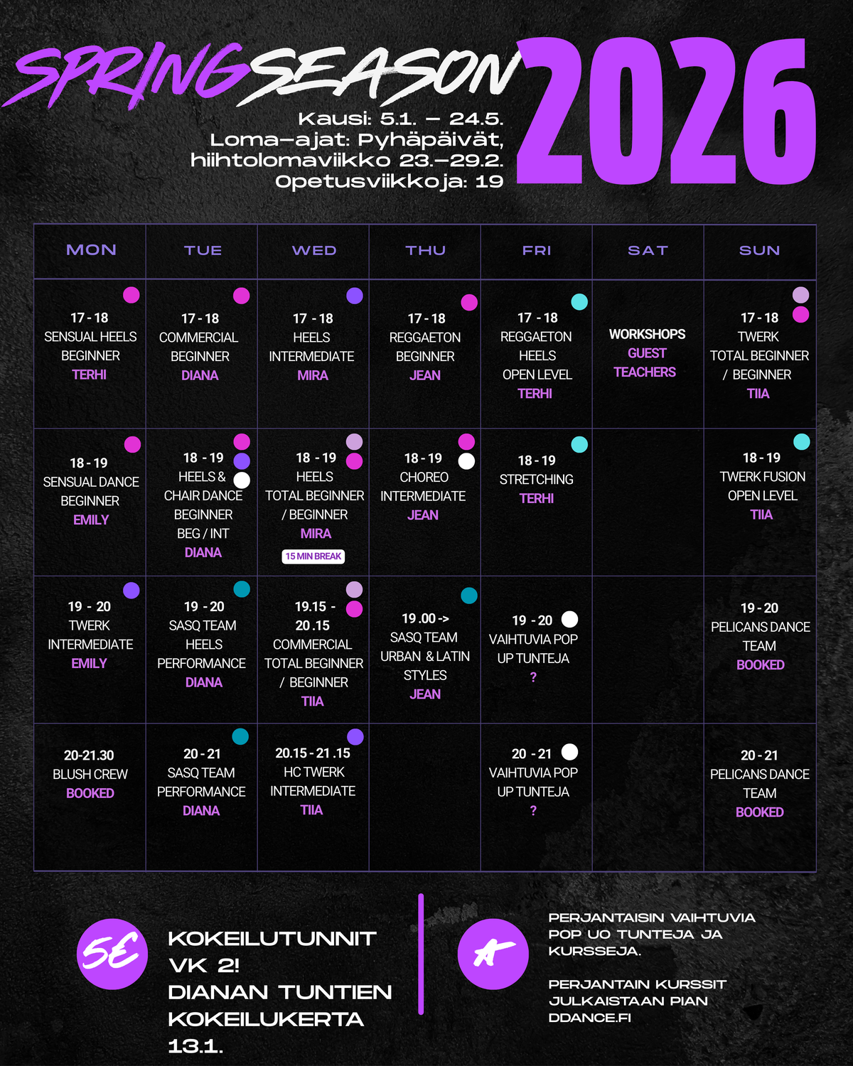 D-Dance Spring 2026 Season Cards