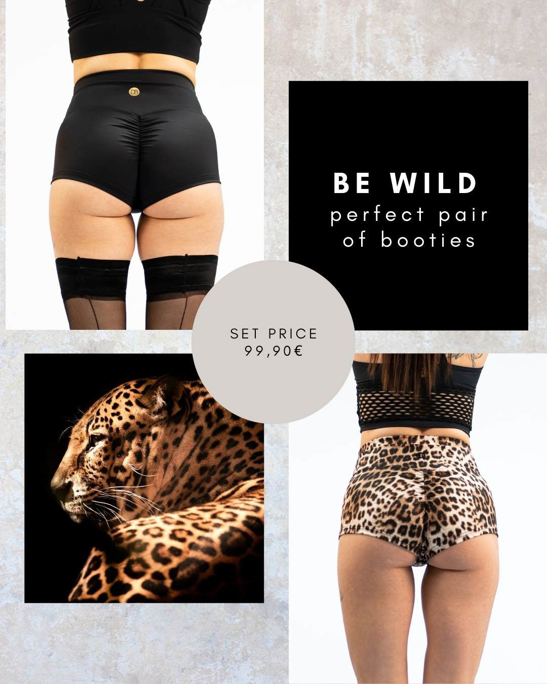 Booty Seamless Leo ♡ Black (recycled)
