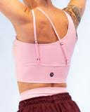 Zebra One Shoulder Top Pastel Pink