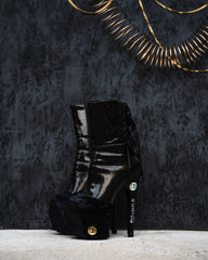 Cicada Platform Panties Black Velvet