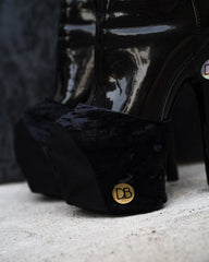 Cicada Platform Panties Black Velvet