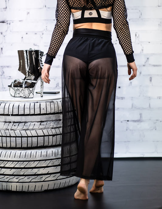 Dreamb Tiger Mesh Pants Black
